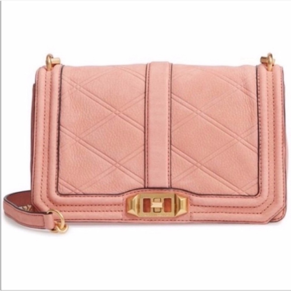 Rebecca Minkoff Pink Nubuck Love Purse